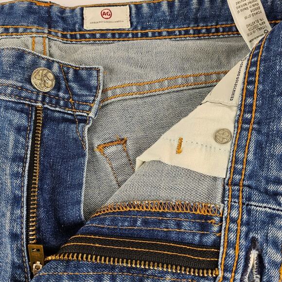 ADRIANO GOLDSCHMIED AG THE GRADUATE MEN'S BLUE STRAIGHT LEG JEAN PANT SIZE 32R - Picture 5 of 13